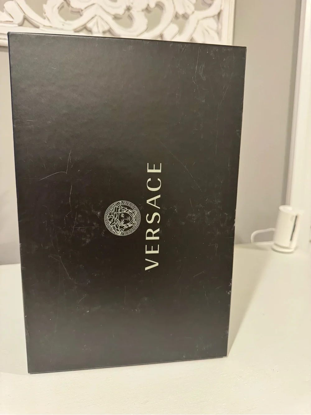 Versace Black VR Accessory Box with Logo